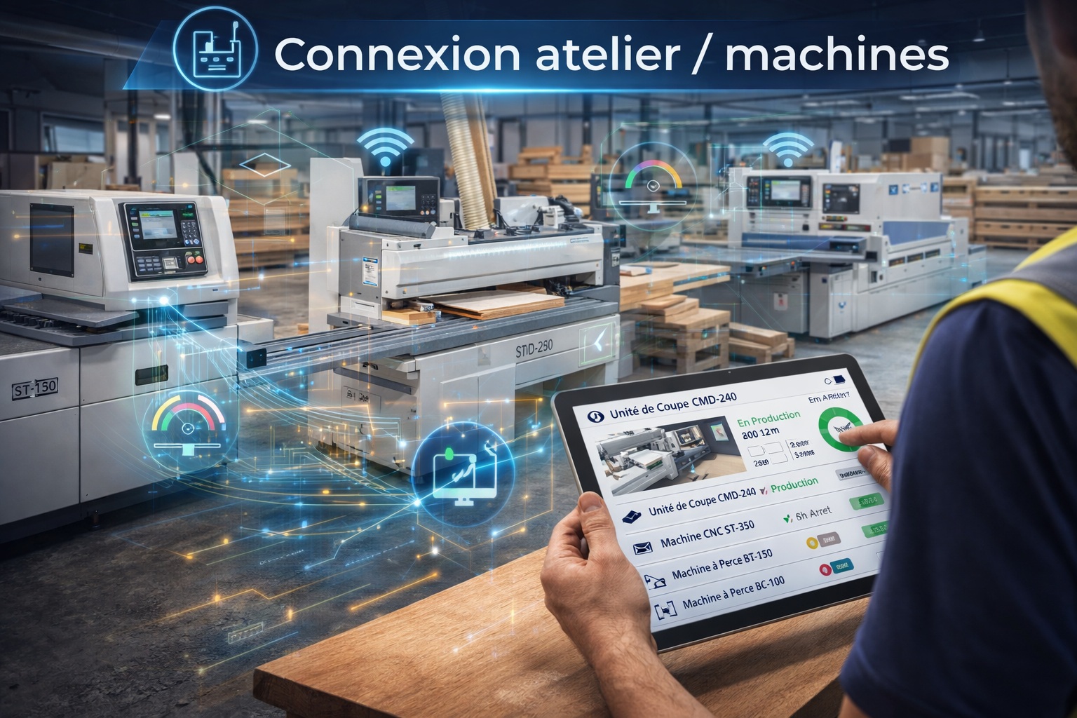 Connexion atelier/machines